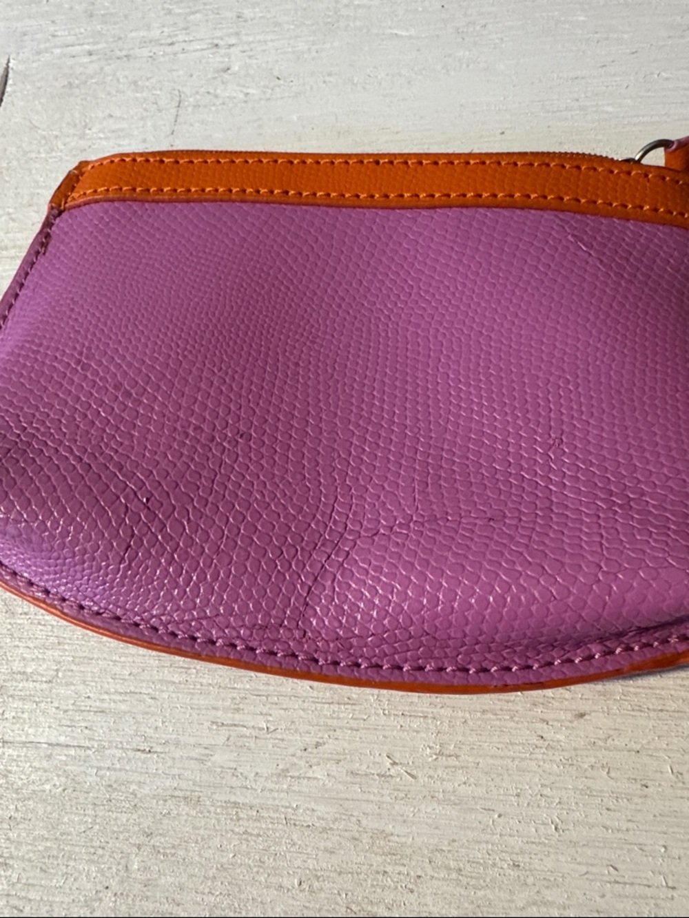Baekgaard Pink & Orange Zip Coin Zipper Pouch - Picture 3 of 9